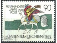 Clean stamp 500 years Posts 1990 from Liechtenstein