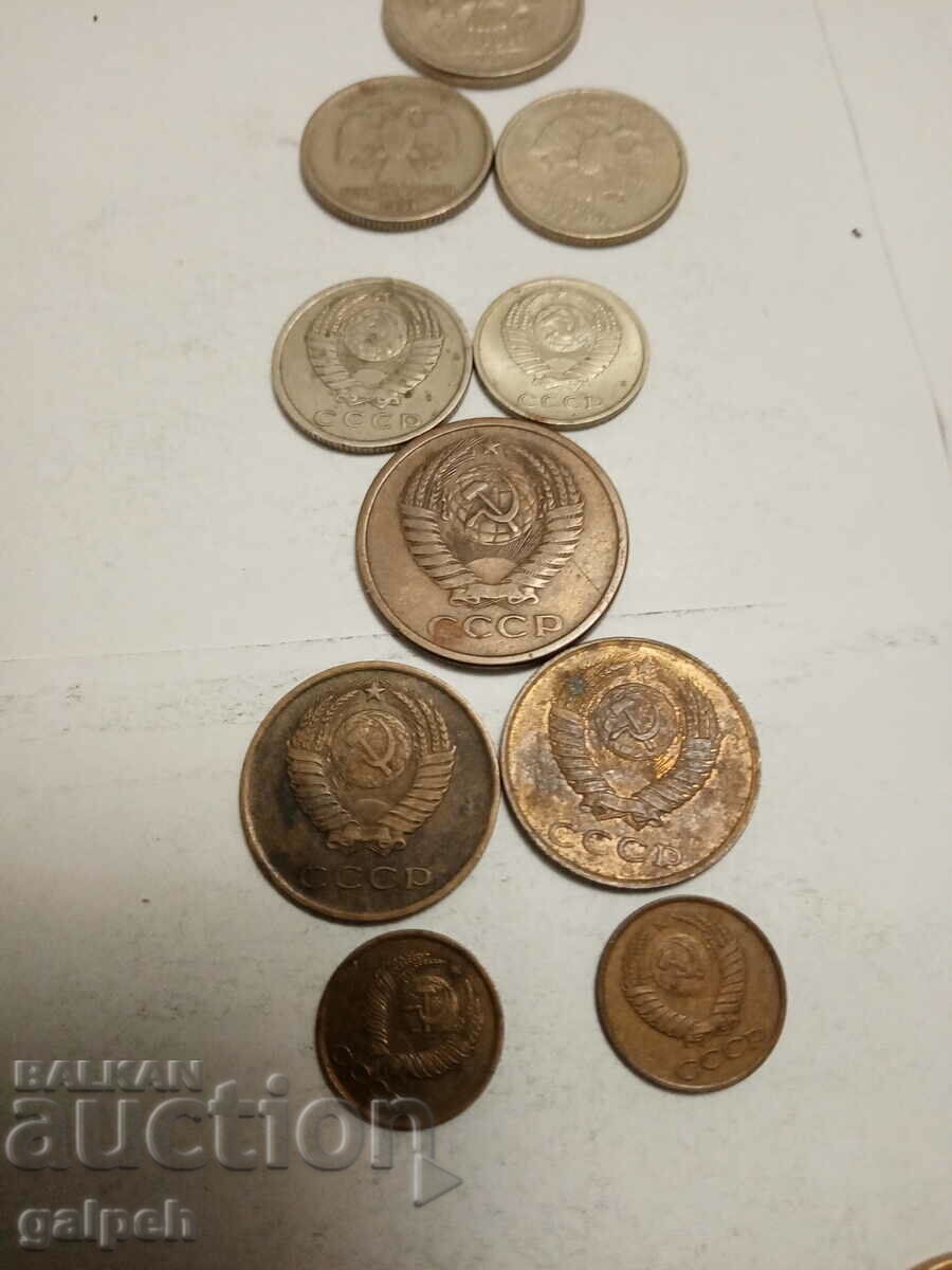 COINS RUSSIA / USSR, MACEDONIA, SPAIN, HUNGARY - 15 pcs. - BGN 3 - 5