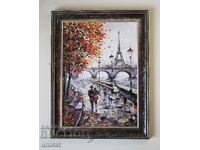 Autumn romance in Paris, picture, framed