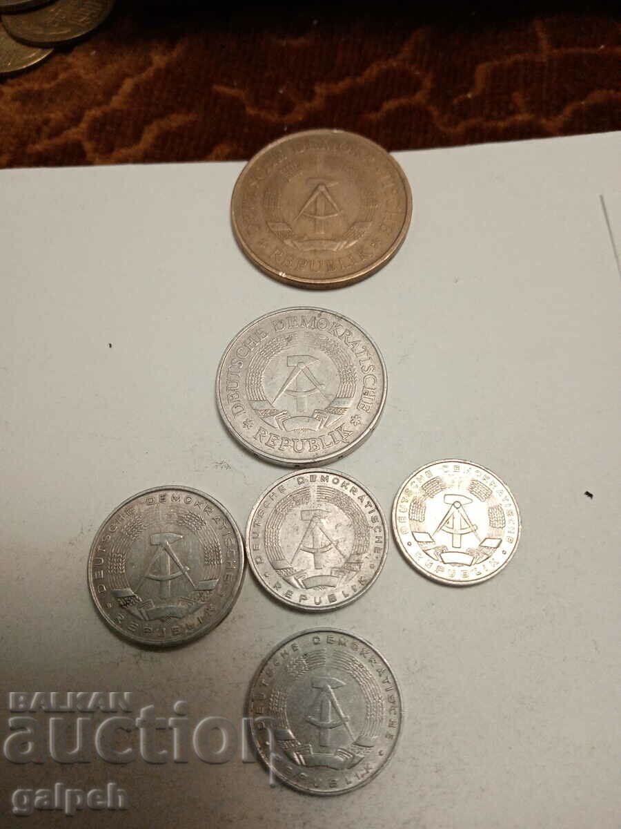 Auction  GERMANY COINS, GDR - 19 pieces - BGN 5