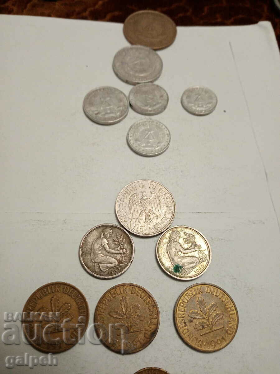 GERMANY COINS, GDR - 19 pieces - BGN 5 - 5