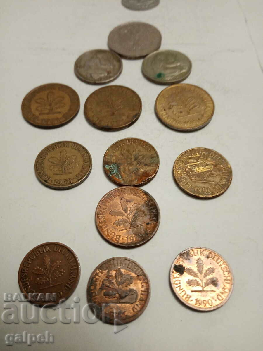 GERMANY COINS, GDR - 19 pieces - BGN 5 - 6