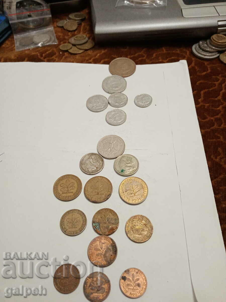 GERMANY COINS, GDR - 19 pieces - BGN 5 - 7