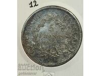 Франция 5 франка 1873г Сребро !