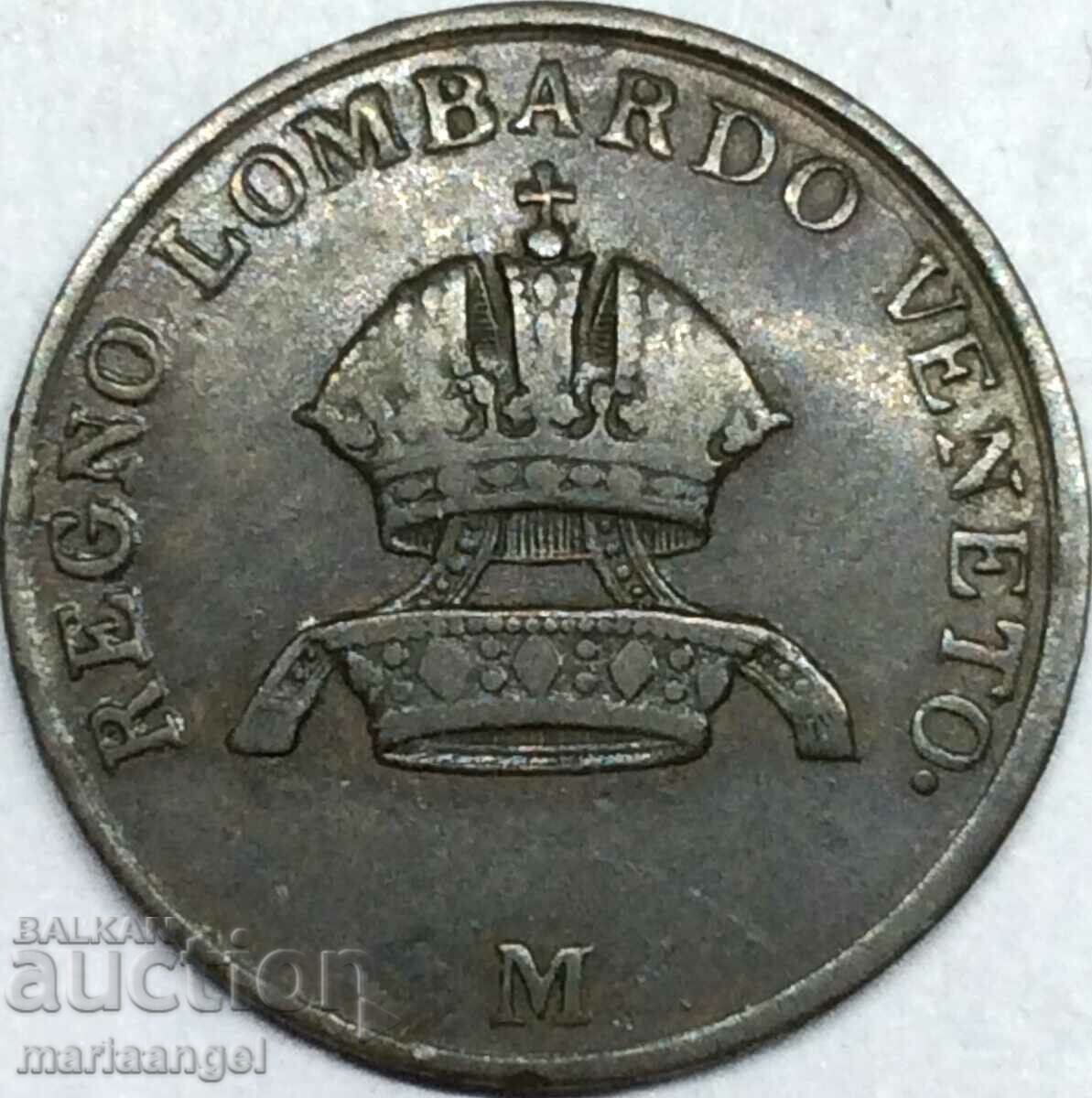 1 centesimo 1849 Ιταλία Λομπάρντο-Βενετία - αρκετά σπάνιο