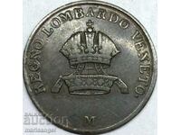 1 centesimo 1849 Ιταλία Λομπάρντο-Βενετία - αρκετά σπάνιο