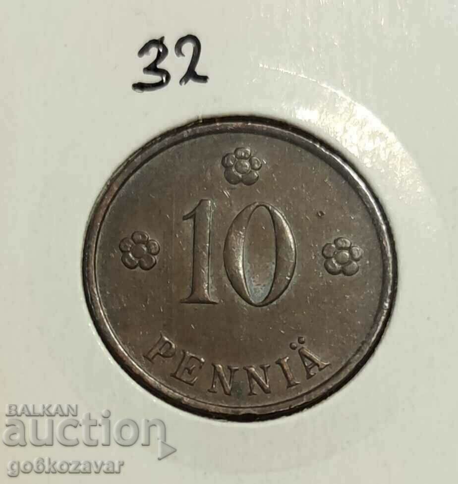 Finland 10 pennies 1937