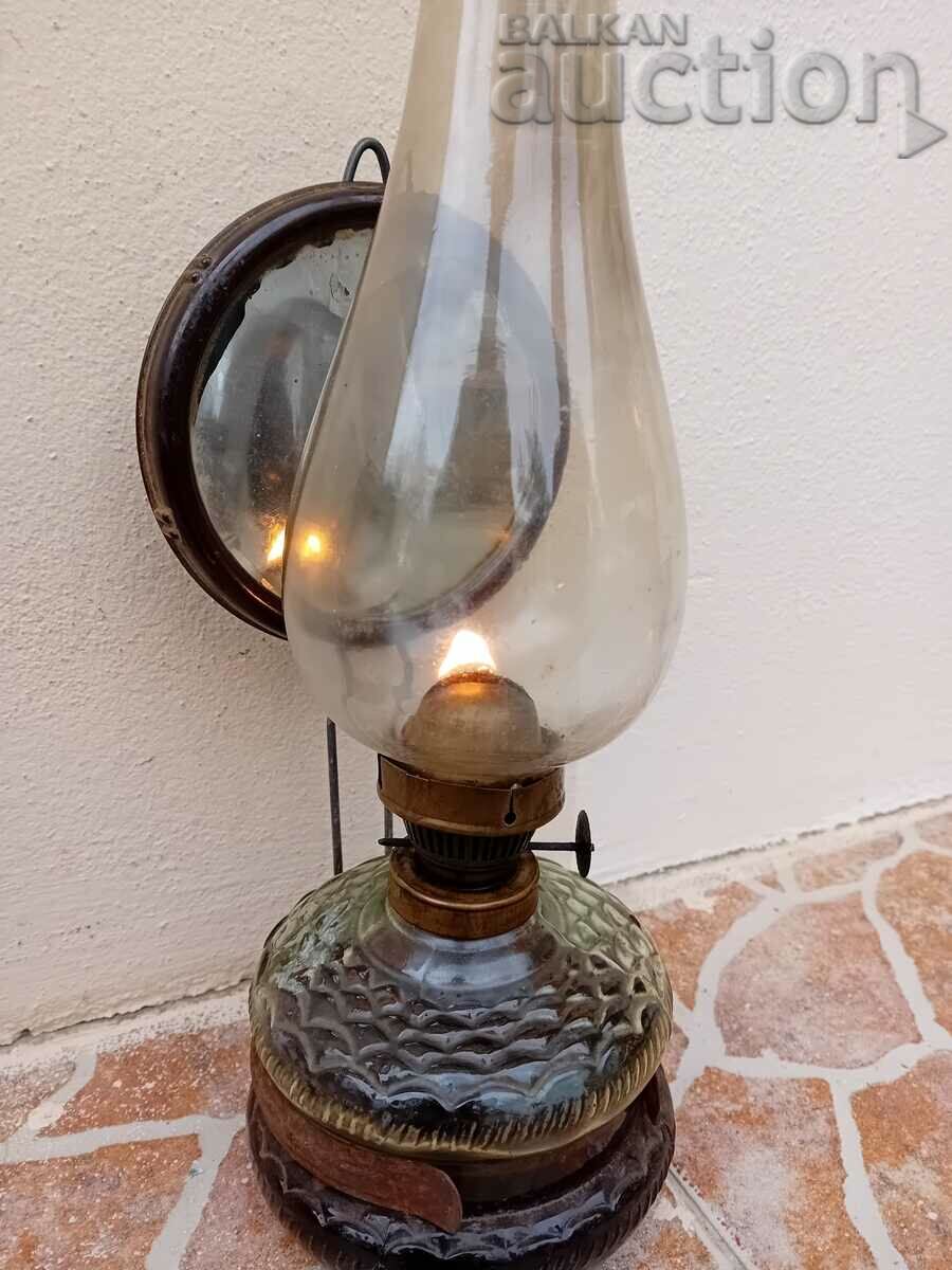 Auction  antique gas gas oil lamp lamp