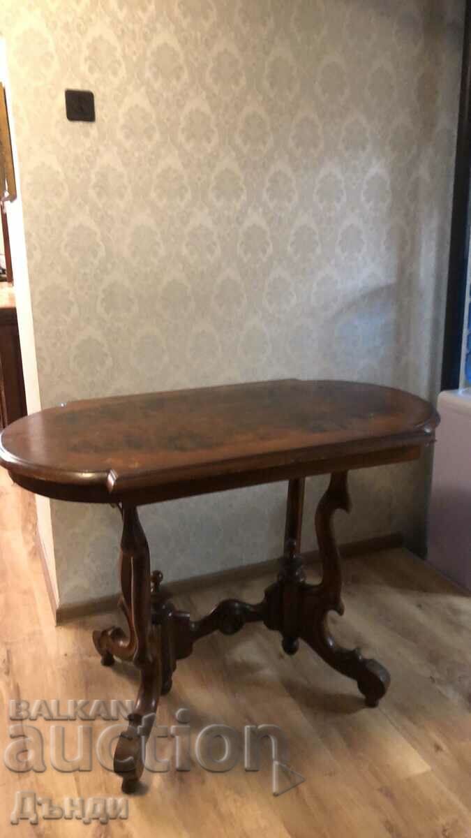 Wooden antique revival table, coffee table