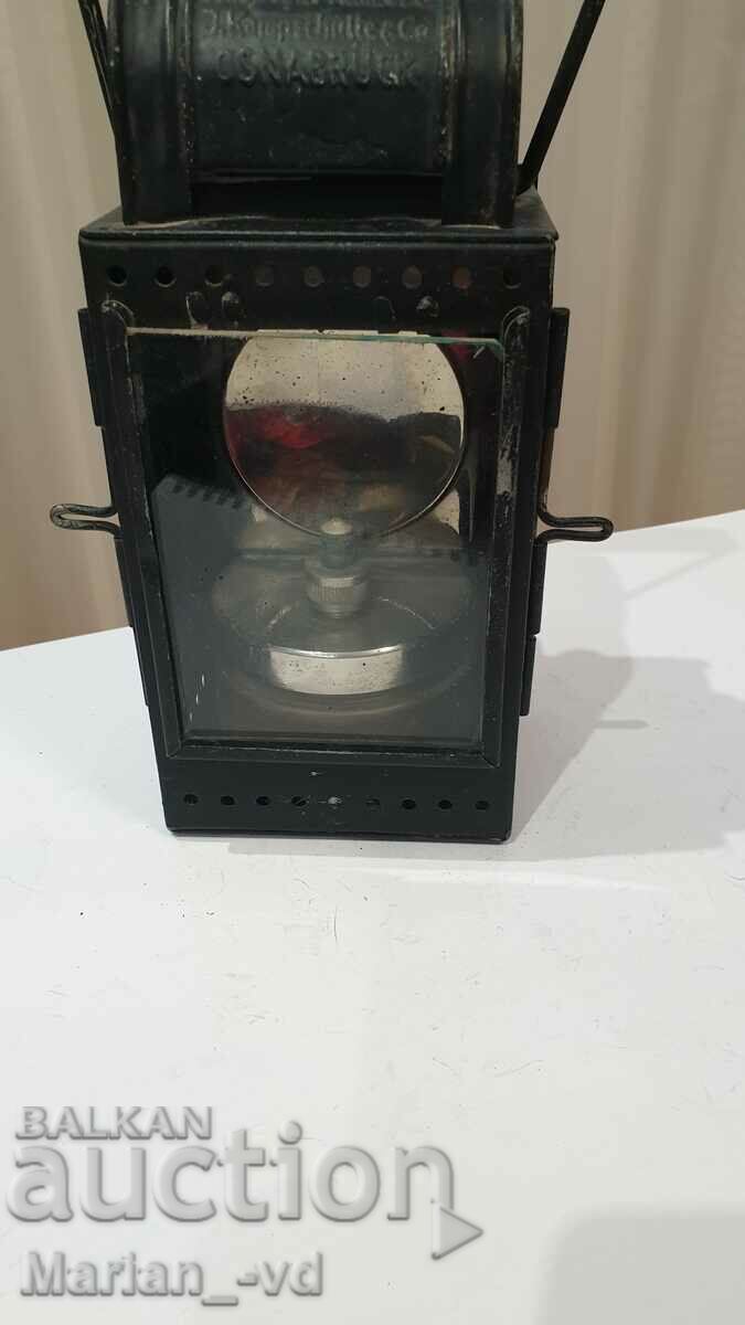 Antique German Osnabruck Railway Lantern - 6 Antique German Osnabruck Railway Lantern - 6