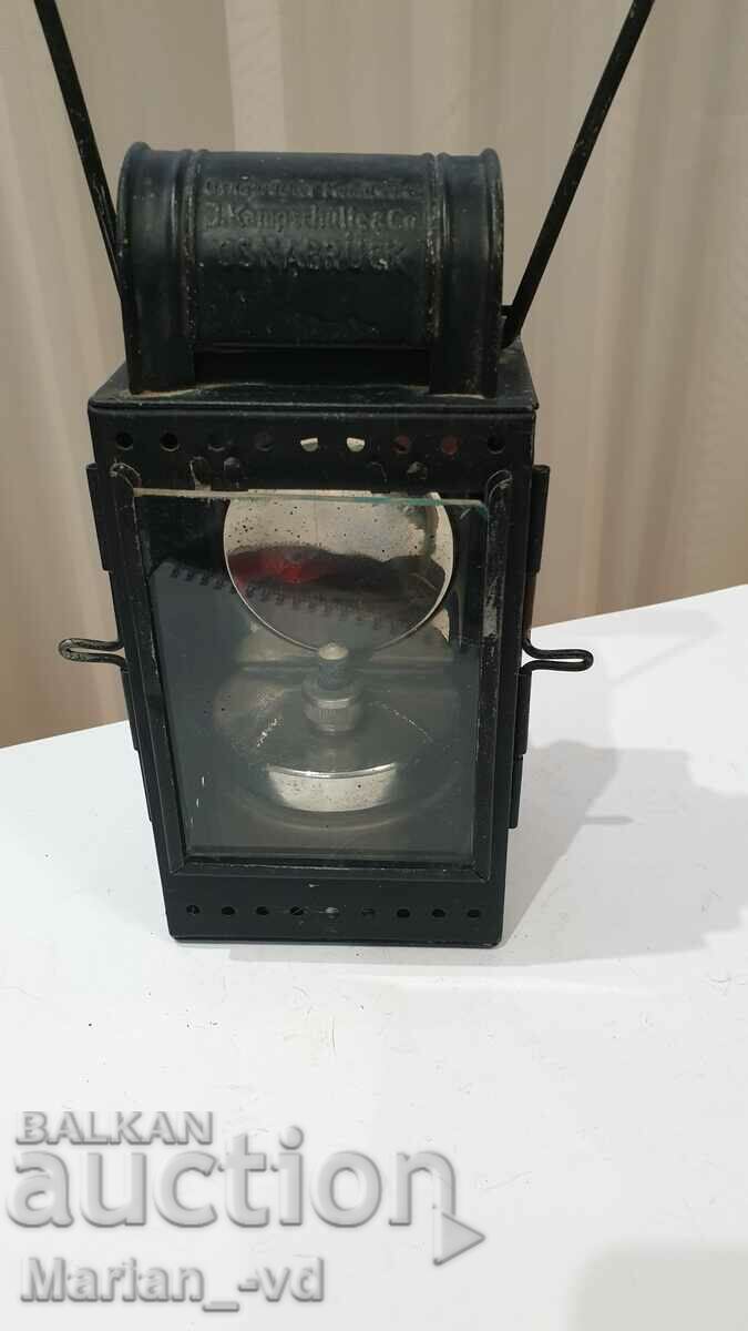 Antique German Osnabruck Railway Lantern - 7 Antique German Osnabruck Railway Lantern - 7