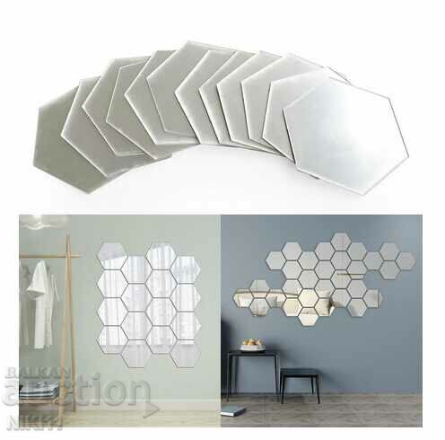 12 pcs. Mirror stickers for home decoration mirror
