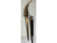 Knife with horn handle Loven Military