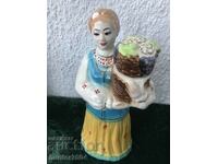 Tatiana bottle with basket-30 cm, USSR