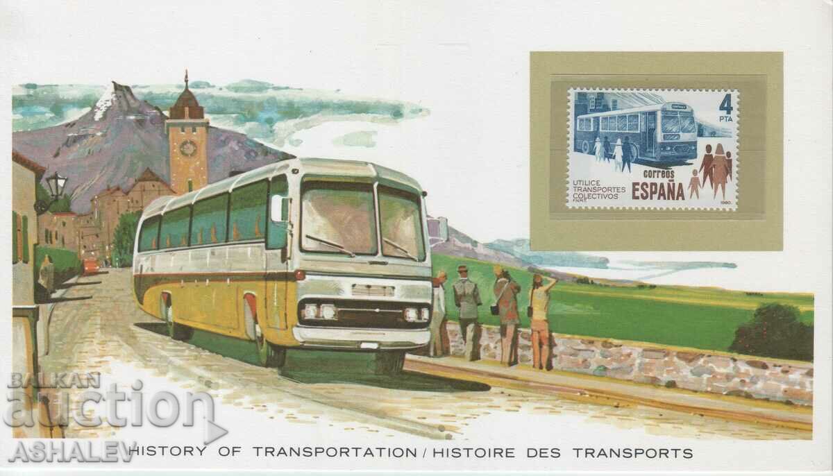 Carte poștală istoric de transport - Mașină