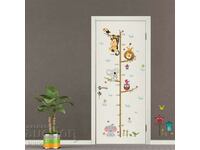 Meter for children for door wall decoration with life