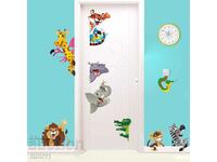 Large animal stickers 11 pcs. Decoration of a children's room
