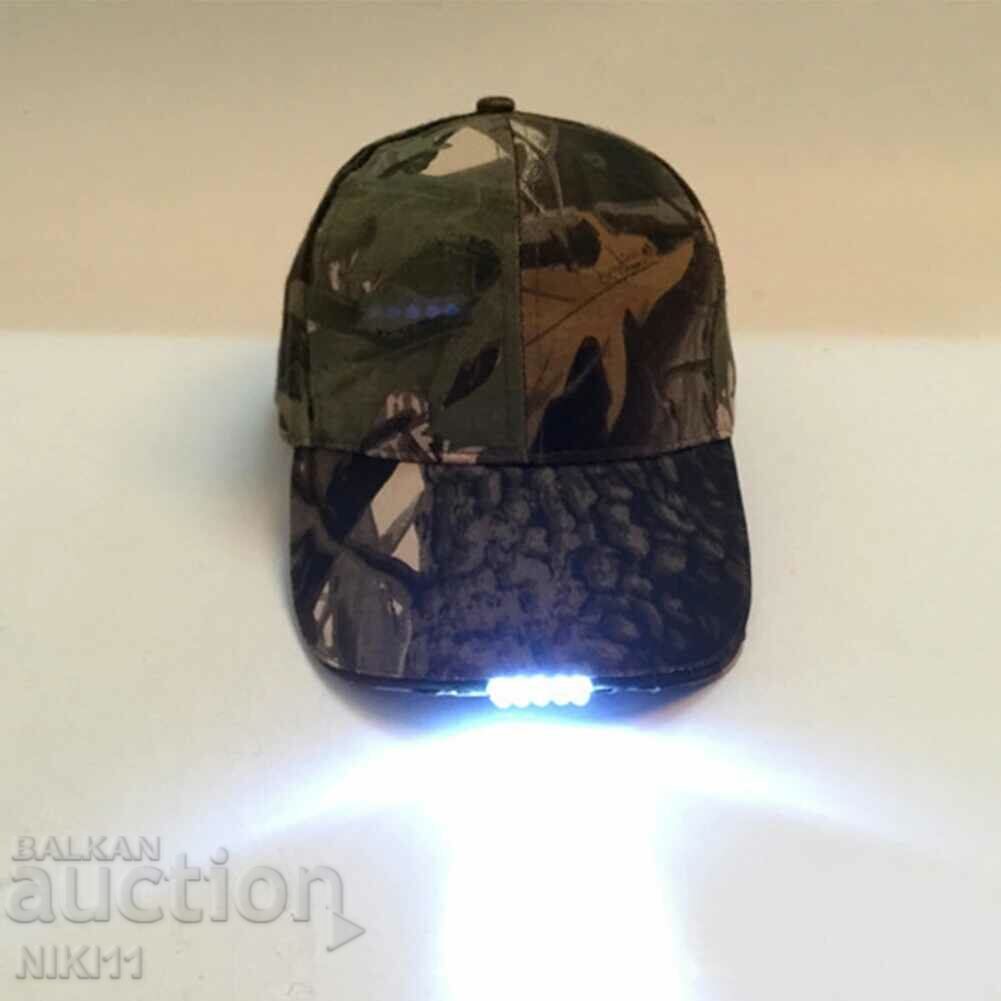 Delivery of LED Hat with visor with 5 LEDs + batteries solar hat Delivery of LED Hat with visor with 5 LEDs + batteries solar hat