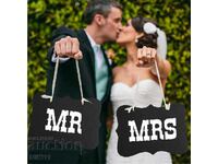 Signs for newlyweds, sign for married, wedding decoration