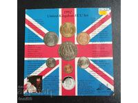 Great Britain set ECU coins 1992 UNC - see description