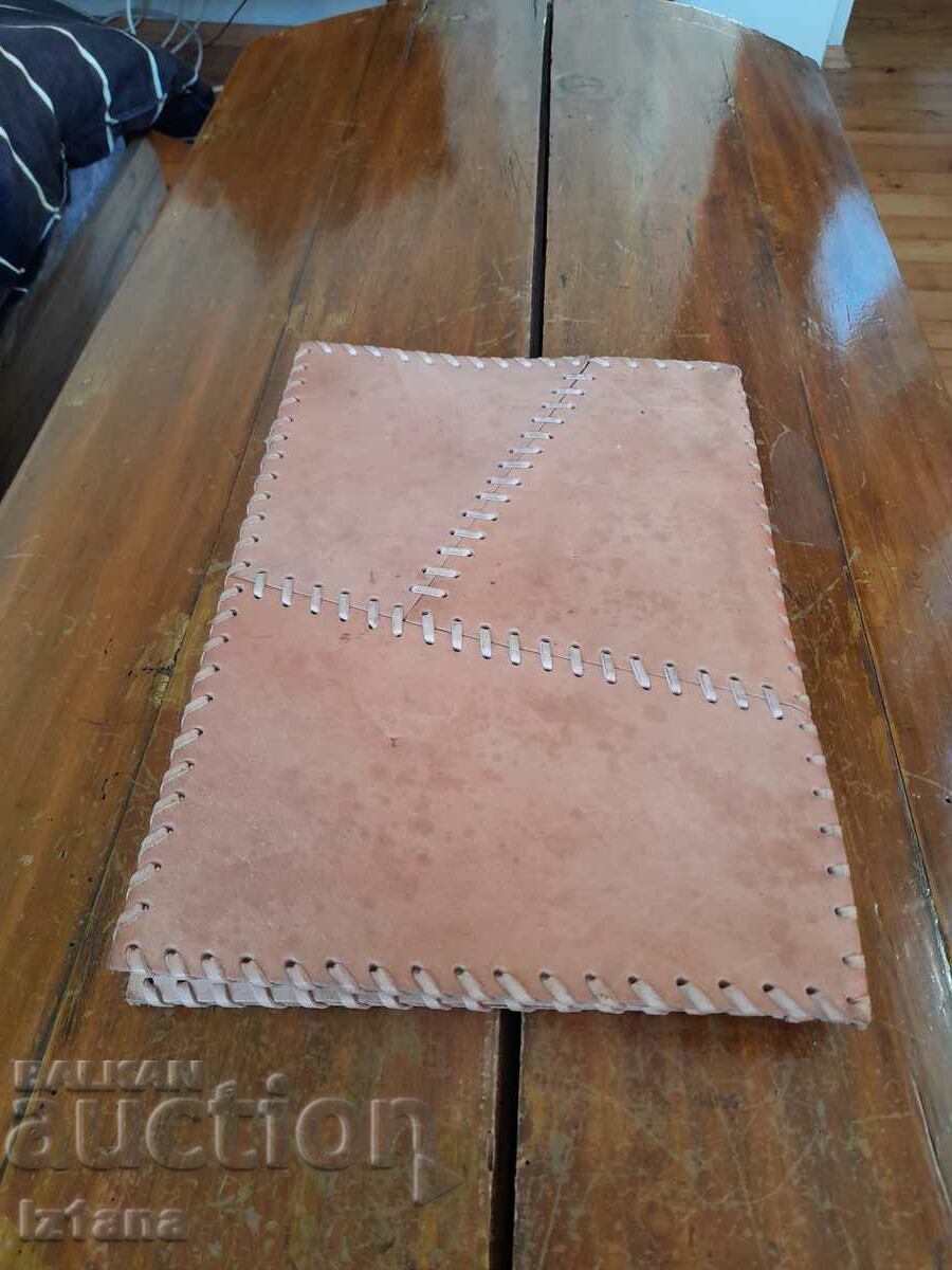 Auction Old leather folder Auction Old leather folder