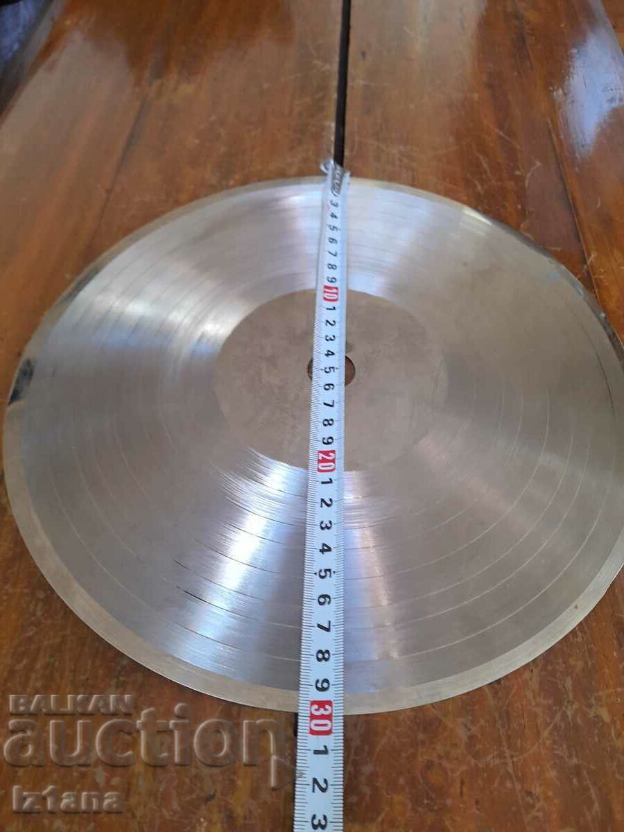 Auction Old metal gramophone record, matrix Auction Old metal gramophone record, matrix