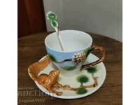 Collectible 3D Squirrel Porcelain Mug