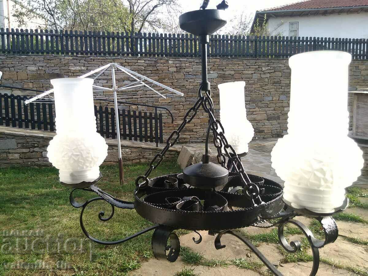 Delivery of Vintage chandelier, wrought iron lampshade Delivery of Vintage chandelier, wrought iron lampshade