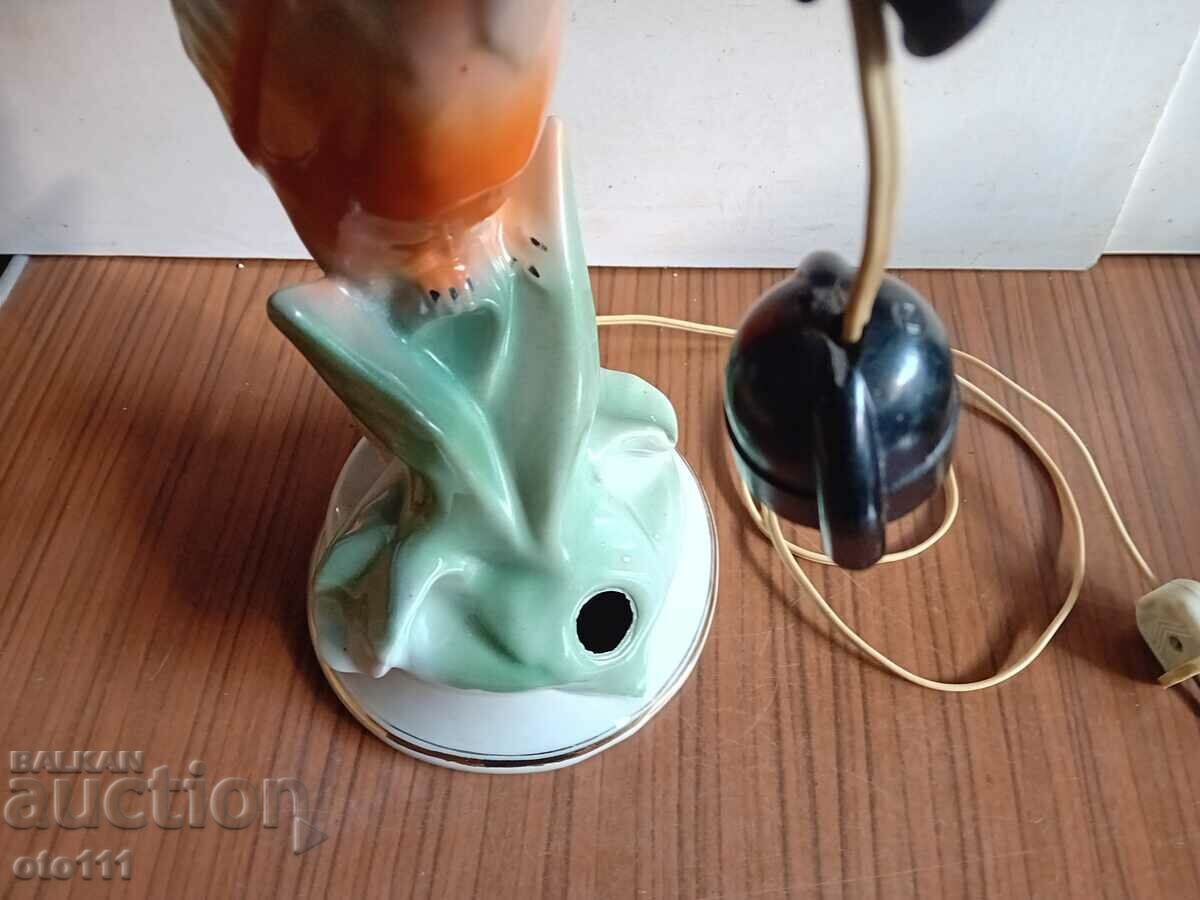 OLD PARROT PORCELAIN LAMP with price 100.00 BGN | € 51.13 OLD PARROT PORCELAIN LAMP with price 100.00 BGN | € 51.13