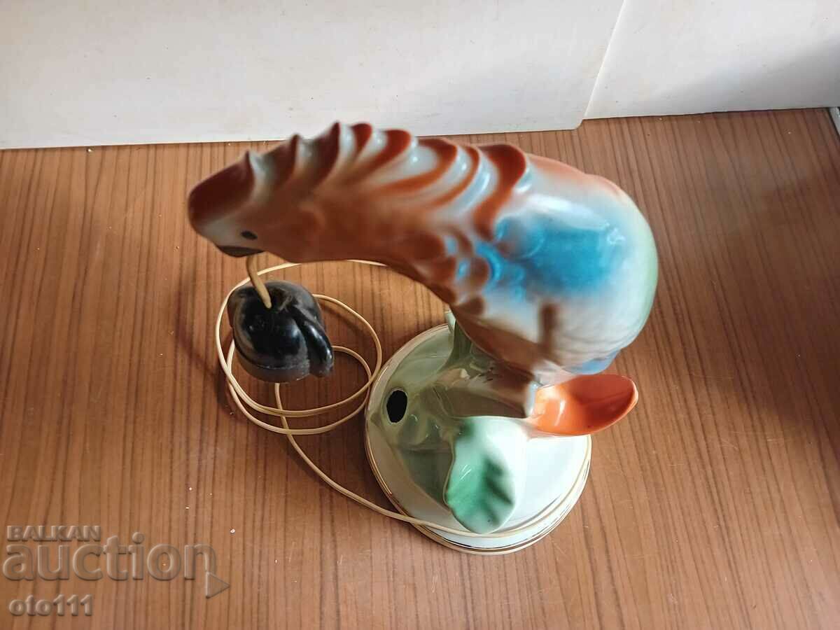 OLD PARROT PORCELAIN LAMP - 6 OLD PARROT PORCELAIN LAMP - 6