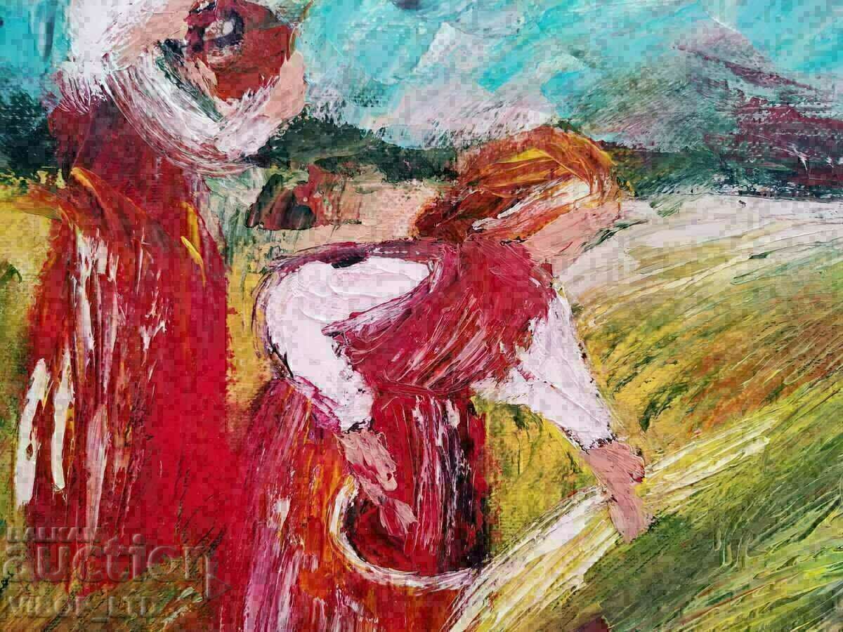 Delivery of HARVEST, oil/canvas/frame Delivery of HARVEST, oil/canvas/frame