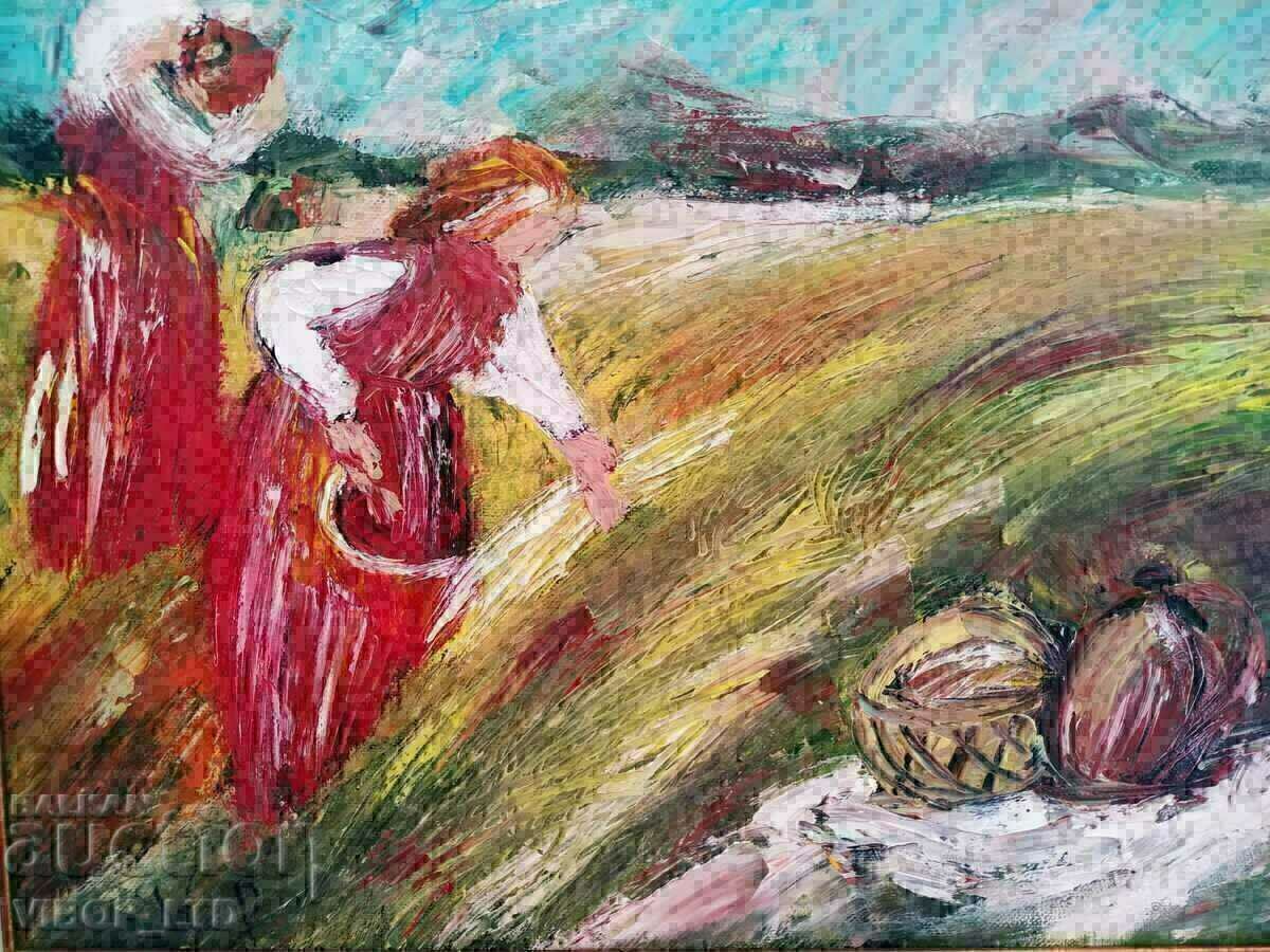 HARVEST, oil/canvas/frame HARVEST, oil/canvas/frame