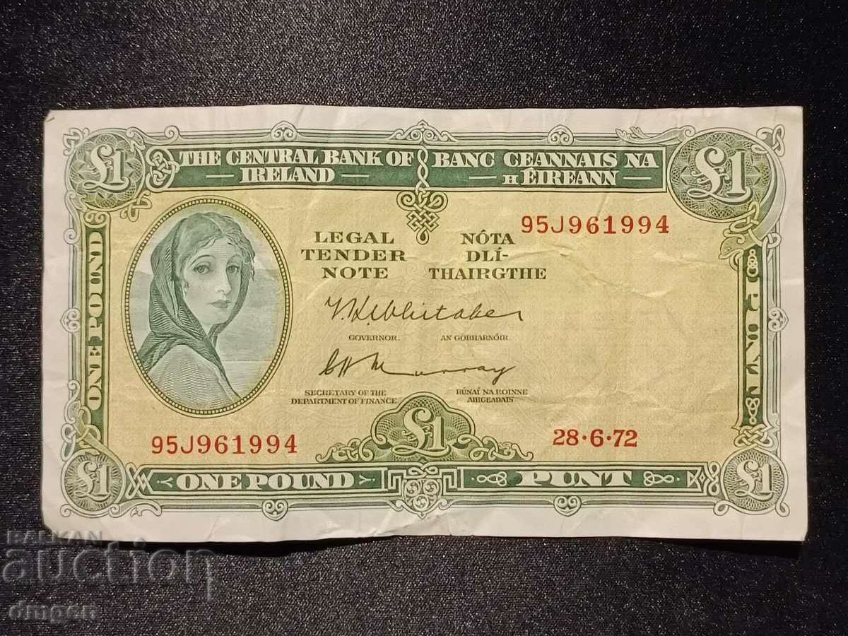 1 pound 1972 Ireland