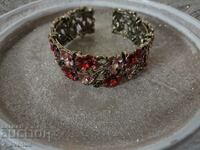 Bracelet, 20 mm wide, flowers, 11/15/2023