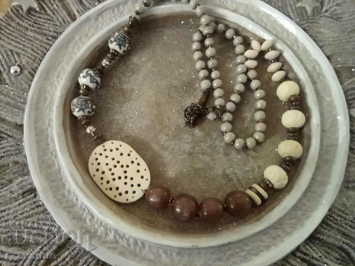 Old art necklace, bone, china and more, 11/15/2023 with price 169.00 BGN | € 86.41 Old art necklace, bone, china and more, 11/15/2023 with price 169.00 BGN | € 86.41