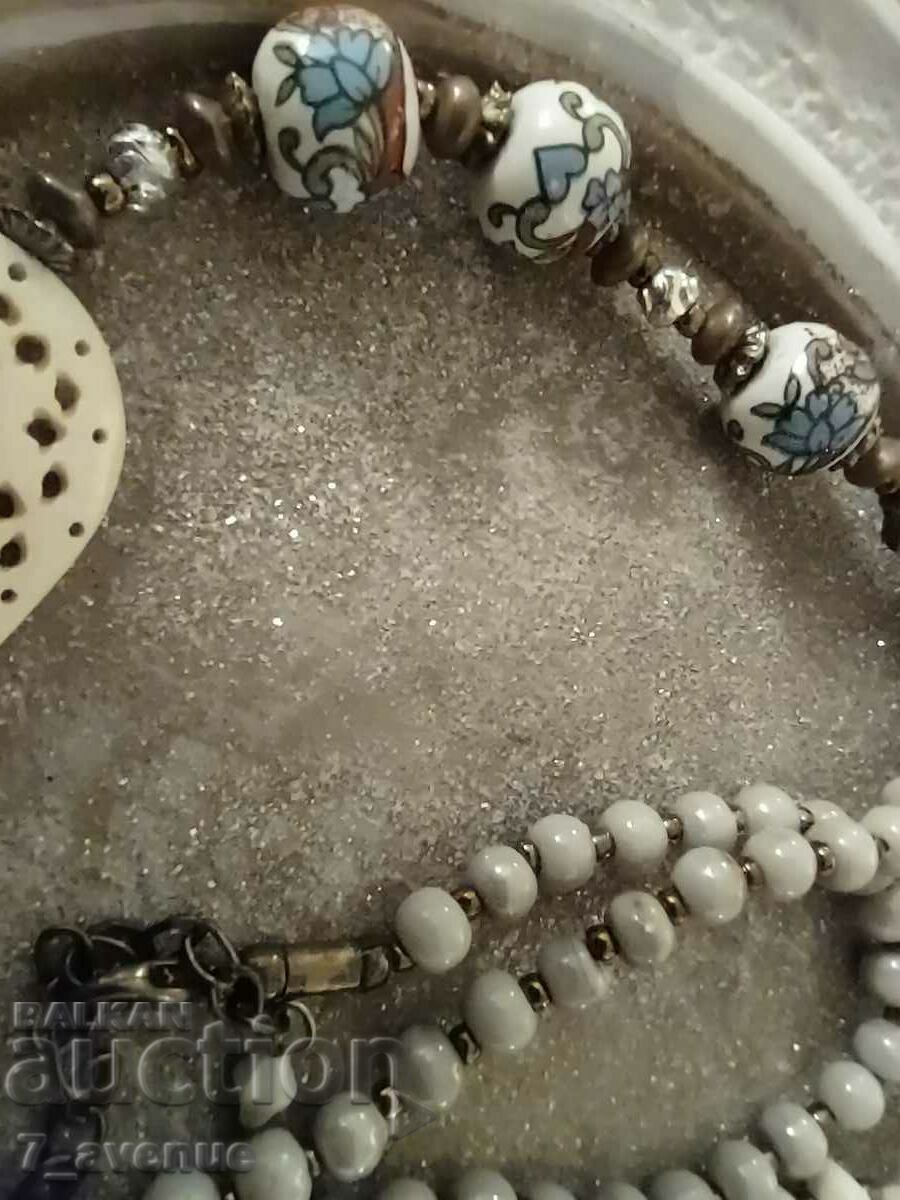 Old art necklace, bone, china and more, 11/15/2023 - 5 Old art necklace, bone, china and more, 11/15/2023 - 5