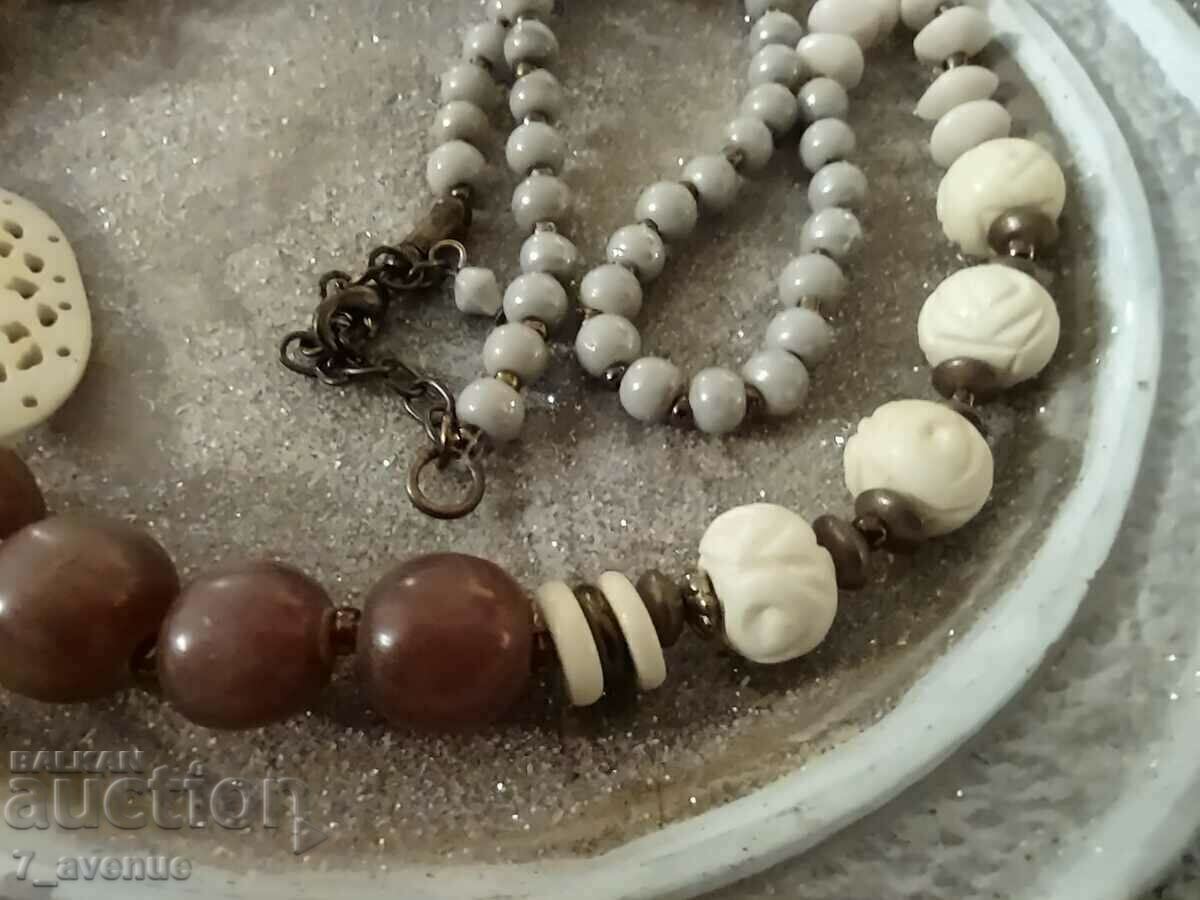 Old art necklace, bone, china and more, 11/15/2023 - 6 Old art necklace, bone, china and more, 11/15/2023 - 6