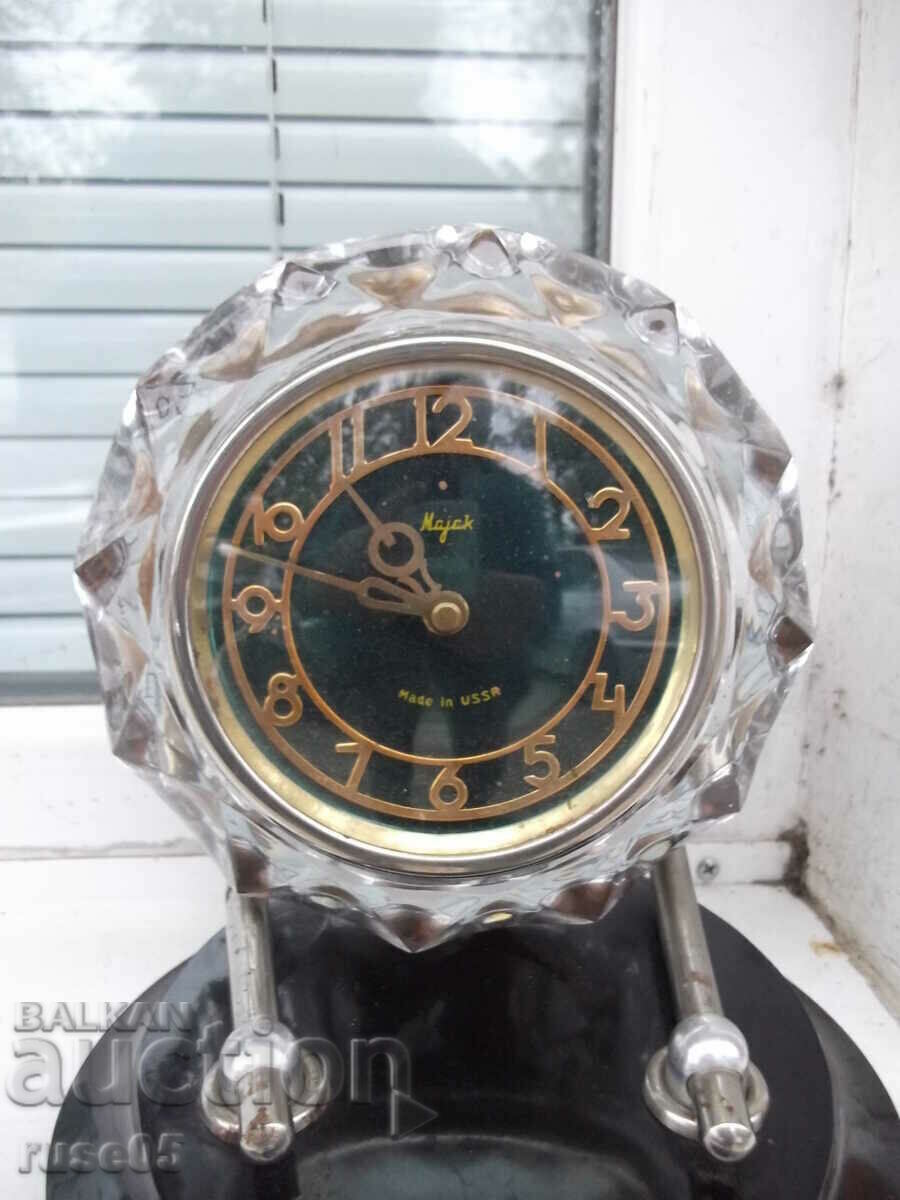 "Majak" desk clock in a glass case Soviet working with price 60.00 BGN | € 30.68 "Majak" desk clock in a glass case Soviet working with price 60.00 BGN | € 30.68