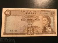 Marea Britanie Jersey 10 Shillings 1963 Elizabeth