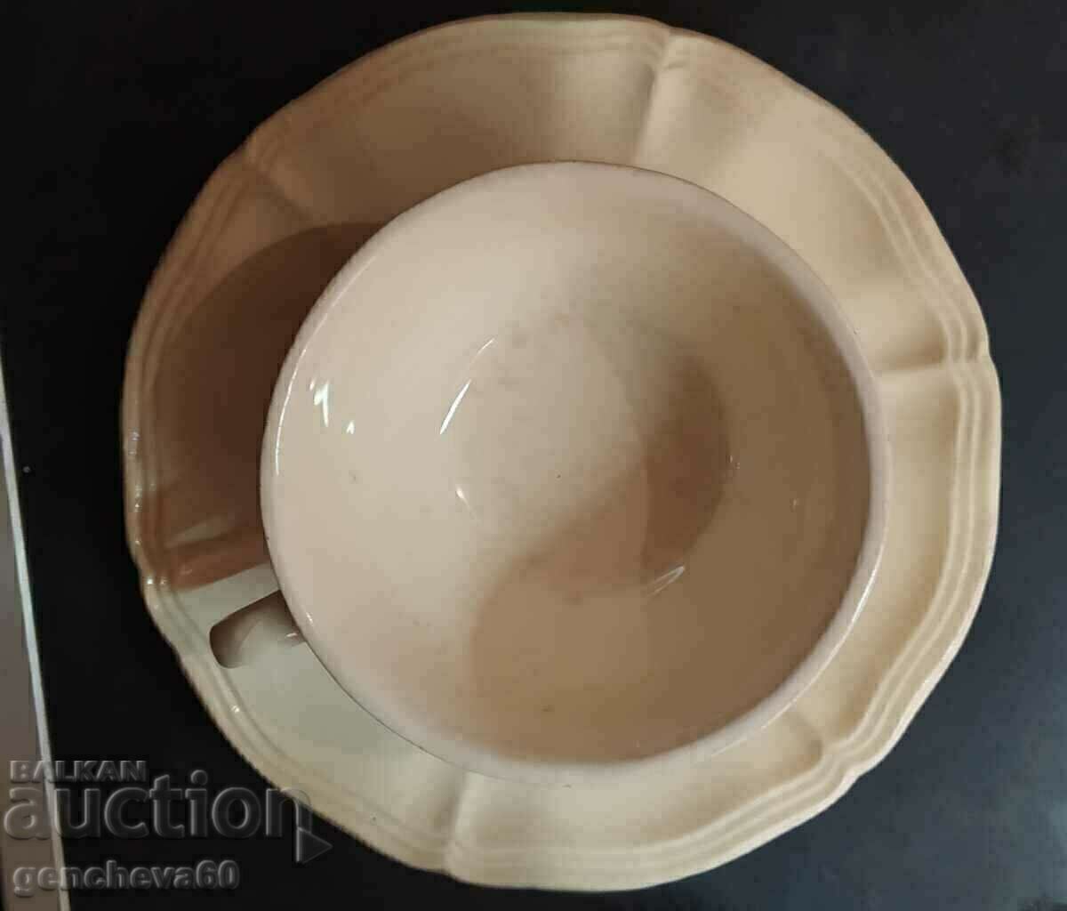 Παράδοση Συλλεκτικό γαλλικό φλιτζάνι τσαγιού 19ος αιώνας/σήμανση Παράδοση Συλλεκτικό γαλλικό φλιτζάνι τσαγιού 19ος αιώνας/σήμανση