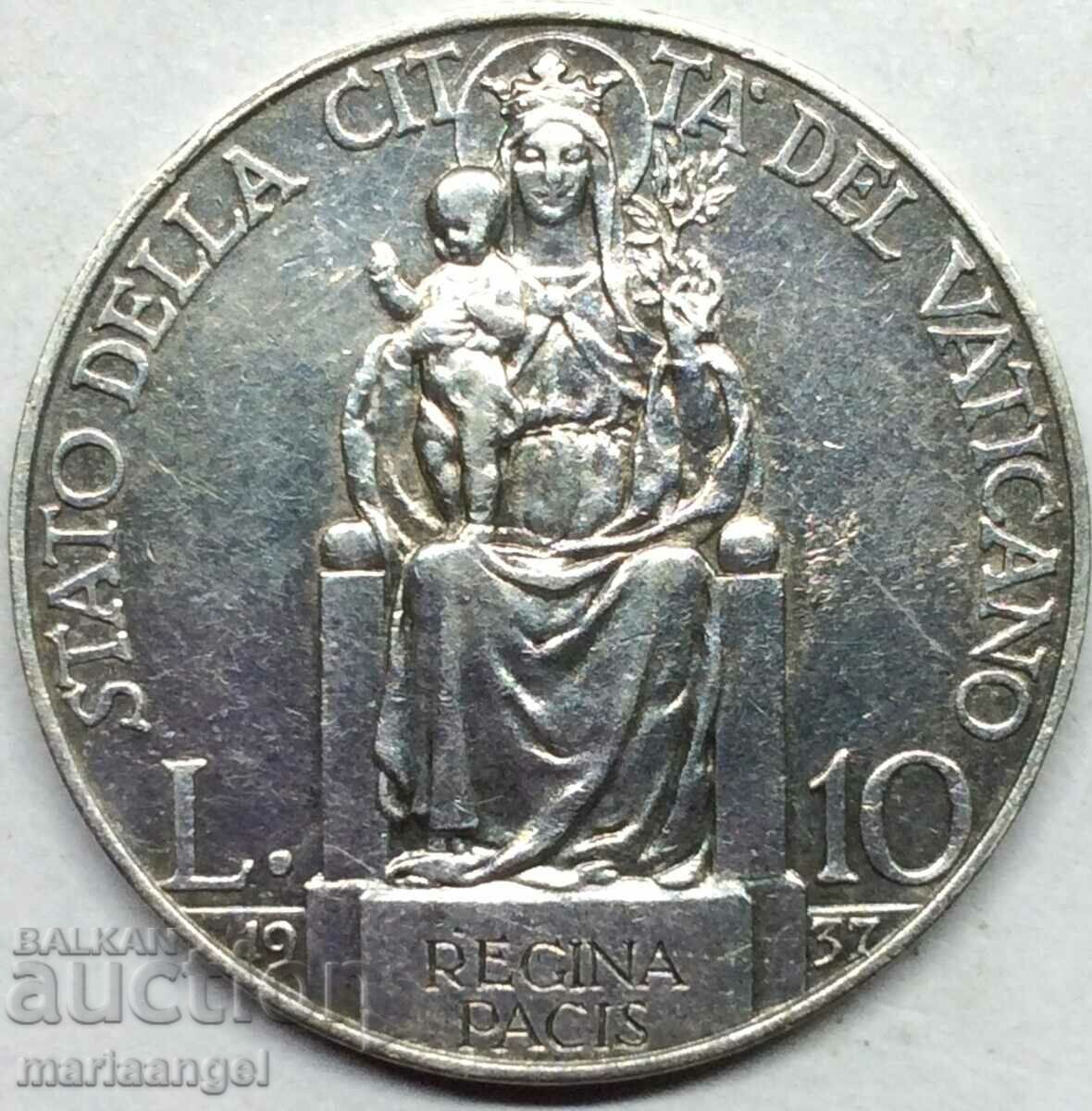 10 λίρες 1937 ασήμι Βατικανού