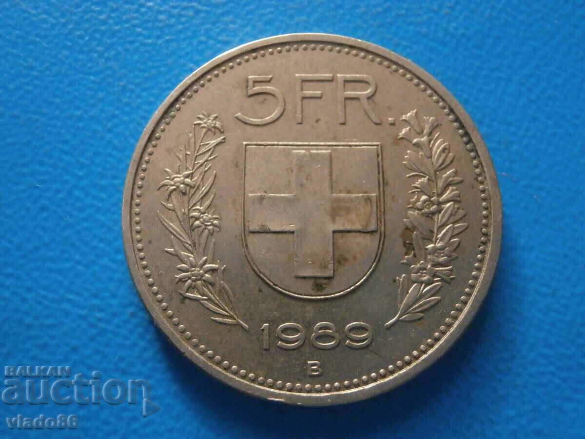 5 franci 1989