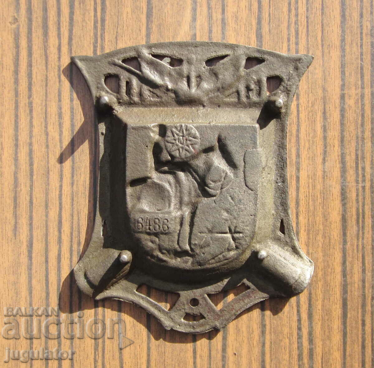 vintage German marked cast iron ashtray with ornaments - 5 vintage German marked cast iron ashtray with ornaments - 5