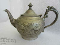❌❌A RARE THICK WALLED VICTORIAN BRONZE SILVER TEAPOT❌❌