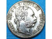 Австрия 1 флорин 1879 UNC Патина сребро - лукс!