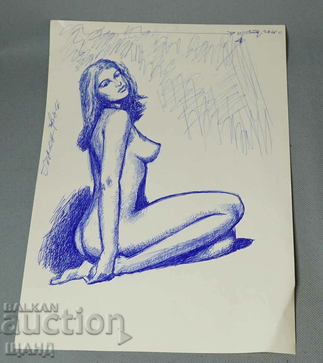 Ioto Metodiev Drawing Picture erotic naked body
