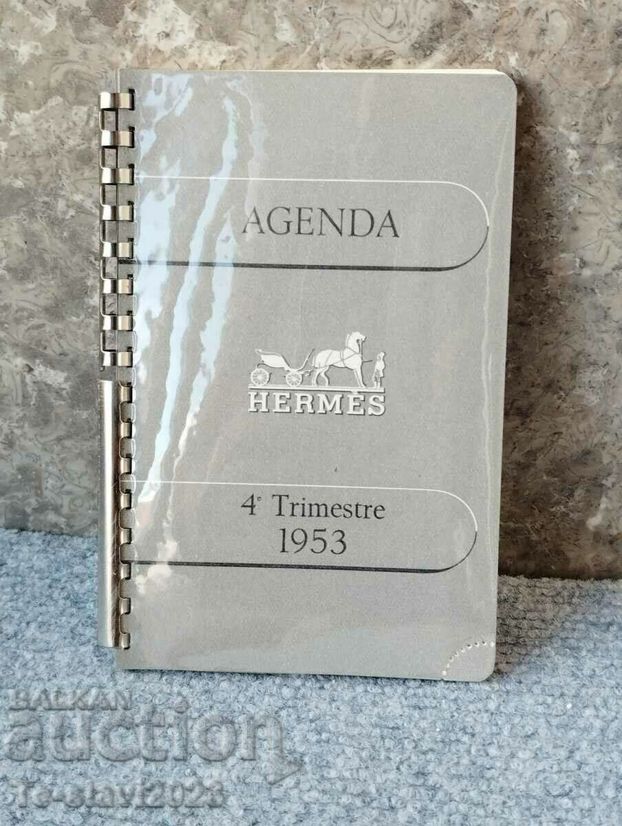 Old French notebook HERMES -1953