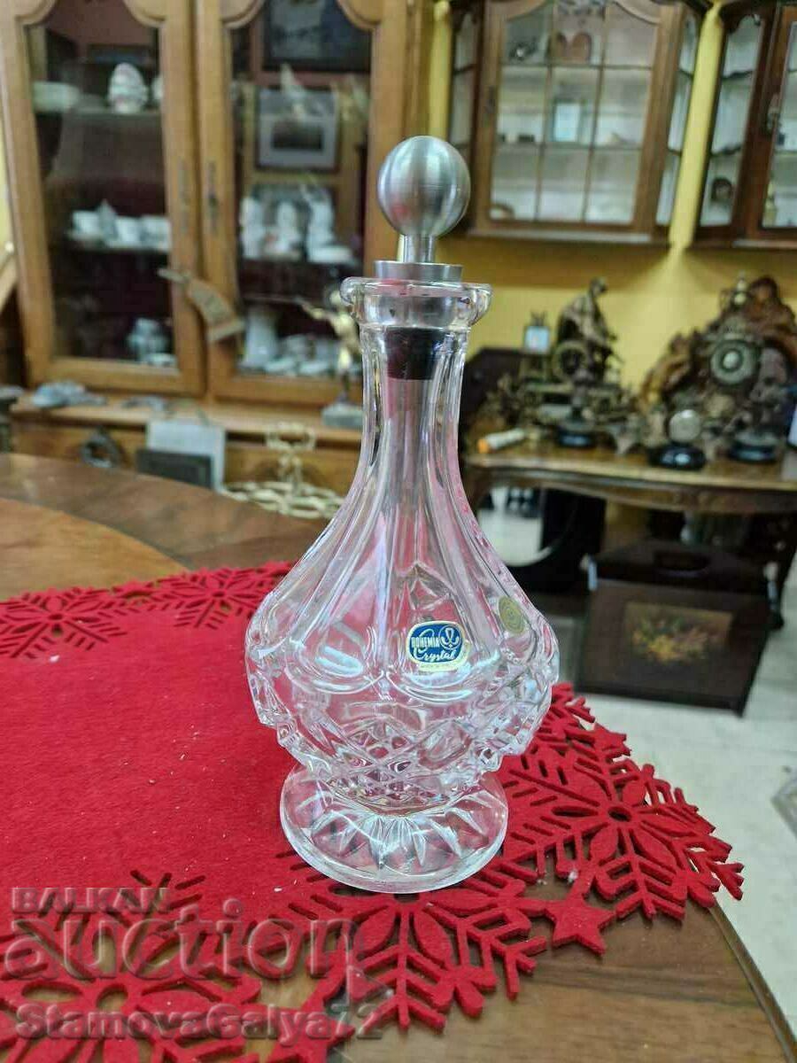 Decantor antic unic din cristal ceh - Boemia - 6 Decantor antic unic din cristal ceh - Boemia - 6