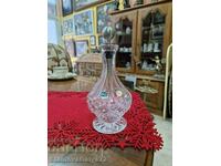 Μοναδική αντίκα τσέχικη κρυστάλλινη καράφα - Βοημία