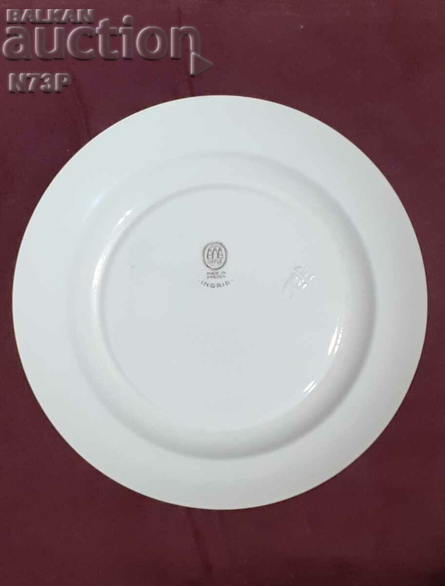 OLD PORCELAIN PLATE..GEFLE.. INGRID. - 6 OLD PORCELAIN PLATE..GEFLE.. INGRID. - 6